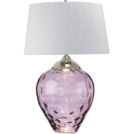 Samara Grande Lampe De Table Verre Teinté Prune (1/5)