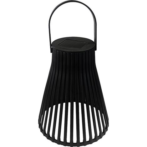 Lampe solaire suspendue cône noire à capteur crépusculaire LED 0,1 W CONO Eko-Light (1/5)