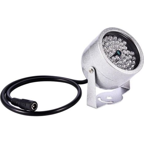 Projecteur infrarouge à 48 LED, compatible avec les caméras de sécurité infrarouges.