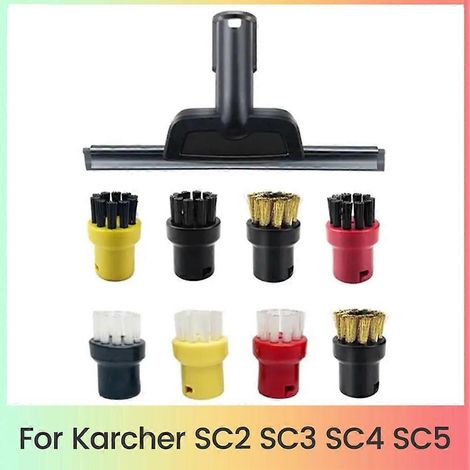 Ersatzbürste für Kärcher Dampfreiniger SC2, SC3, SC4 und SC5: runde Fensterbürste. (1/5)