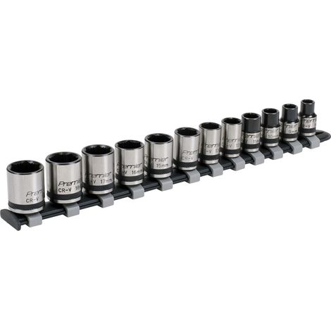 Sealey Premier Black Lock-On&trade Socket Set 3/8""Sq Drive 12pc AK2741B