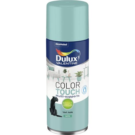 Peinture Aérosol Color Touch - Satin Vert Jade 400 ml - Dulux Valentine