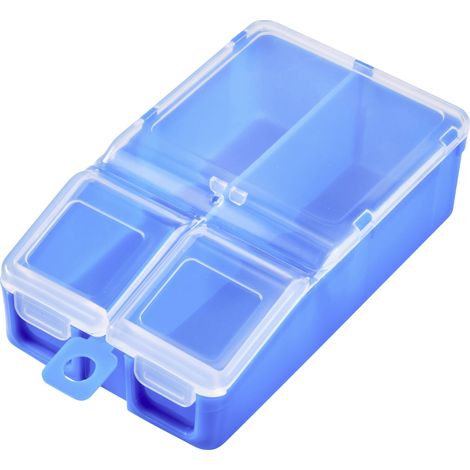 TRU COMPONENTS TC-ERB-9055 MALLETTE DE RANGEMENT (L X L X H) 113 X 60 X 30 MM NOMBRE DE COMPARTIMENTS: 2 SÉPARATIONS VARIABLES C (1/5)