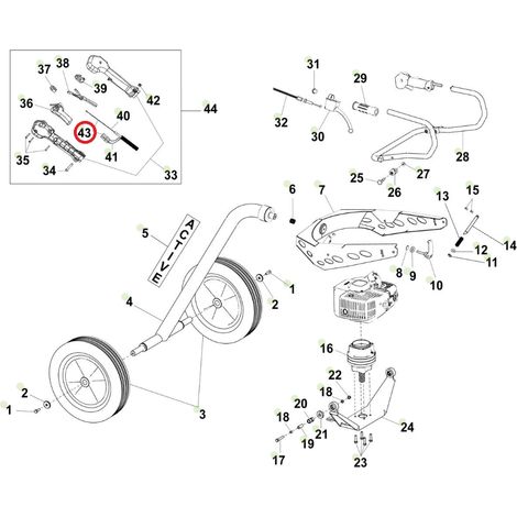 Kit: cavo acceleratore e cablaggio ORIGINALE ACTIVE trivella t-165 021557