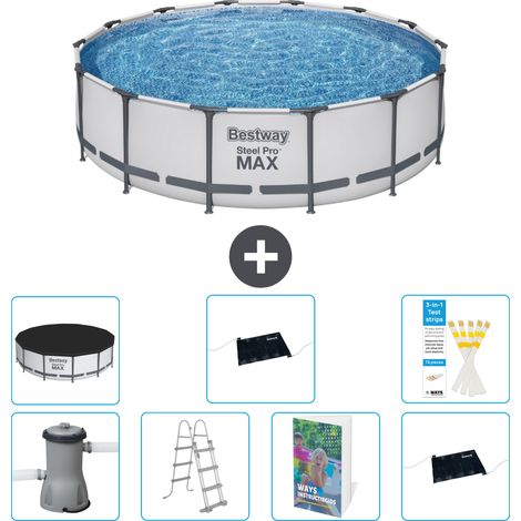 Bestway Piscina Bestway Steel Pro MAX Rotonda - 427x122 cm - 8-pezzi  S562 (1/4)