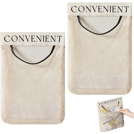 Juego de organizadores de pared para cocina - Ahorra espacio - No requiere taladro - 2 piezas - Multicolor (1/5)