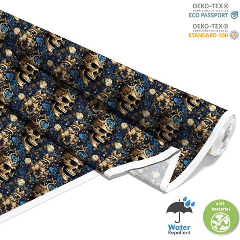 TESSUTI DECORATIVI PER ESTERNI OXFORD - Motivo Teschio I DX4416 (1/5)