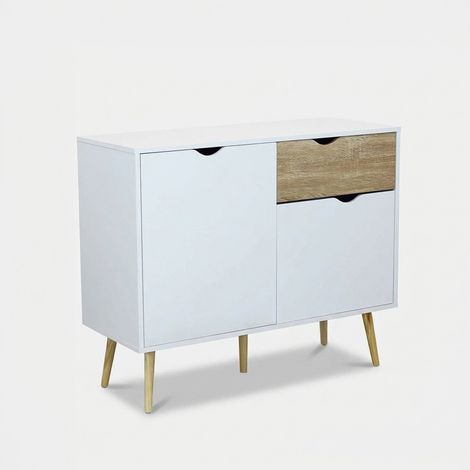 Aparador moderno de madera con puerta y cajones Theodore (1/4)