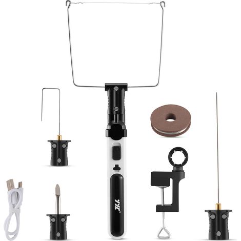 Coupe-mousse 4 en 1, idéal pour les projets de bricolage, équipé de 4 têtes de coupe différentes, léger et rechargeable par USB, appareil de découpe et de sculpture de mousse, coupe-mousse de bricolag (1/5)