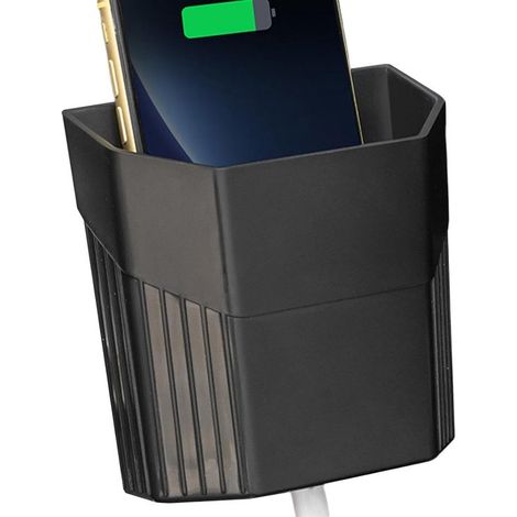 Organizzatore per bocchette dell'aria dell'auto, contenitore sospeso per cruscotto, tasca per cellulare, portafoglio, carte, tasca interna multifunzionale, (1/5)