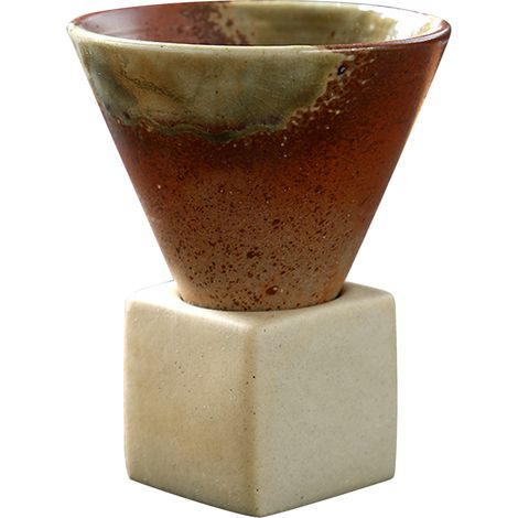 200 ml japanischer Keramikbecher mit Untertasse für Kaffee oder Latte (1/5)