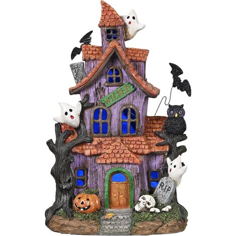 Halloween Deko Kunstharz Figuren Farbwechsel Lichter M (1/5)