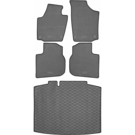 Tapis de coffre RIGUM 434132 + tapis de sol RIGUM 902426 - Skoda Rapid Spaceback (10.2013-03.2019), marchepied avant AV2 - INSTALLÉS (1/5)