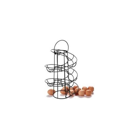 Support à Oeufs Spirale Oeufs Presentoir en Métal Panier Distributeur à œufs Porte-Oeuf (1/3)