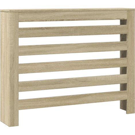 Copritirradiatore mensola decorativa moderno 104 x 20 x 82 cm in legno ingegnerizzato rovere sonoma 020049773