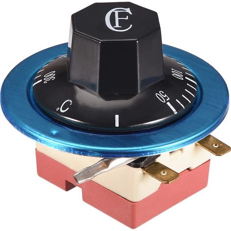 NC AC 250 16A 50-300C Commutateur de contrôle de température Thermostat capillaire pour four réfrigérateur chauffage, longueur 70 cm (1/4)