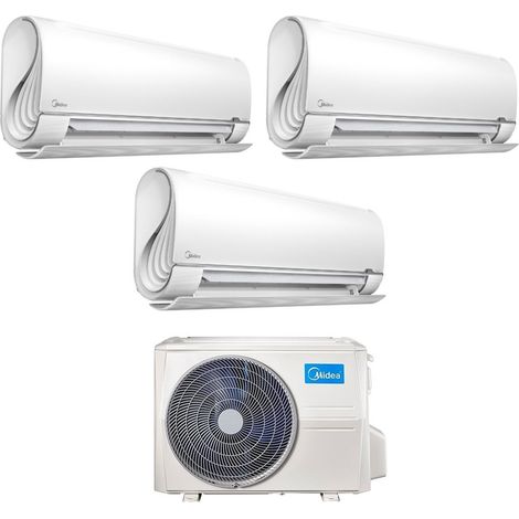 Midea Trial Split Inverter Klimagerät BreezeleSS+ Serie 9+9+12 mit M3OF-21HFN8-Q R-32 Wi-Fi Integrated 9000+9000+12000 - Neu