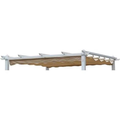 Domo Mea Copertura di ricambio per Pergola YF3809 - Bianco - 3x3 m
