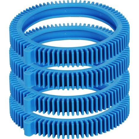 Set of 4 Blue Front Tires 896584000-143 Front Tires with Part Replacement for 2X 4X Pool Cleaners MUMU Pressure Concrete Pools (1/4)
