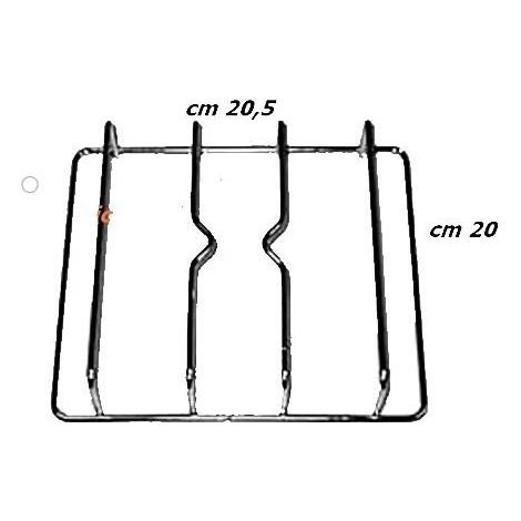 SAMET GRIGLIA PER CUCINA 1 FUOCO COLORE INOX CM 20,5 x 20 F 4711 (1/2)