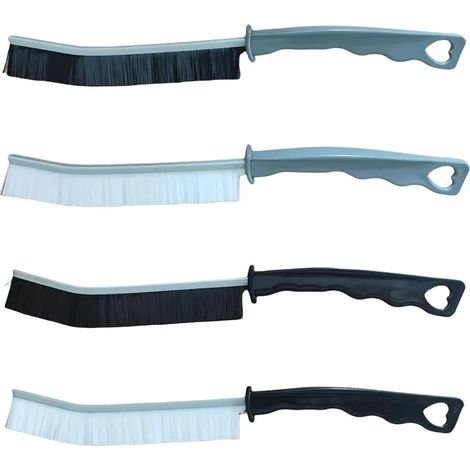 Brosse de nettoyage pour espaces restreints et joints de carrelage. Brosse à poils longs et durs pour cuisine, salle de bain, fenêtres. Outil ménager. (1/5)