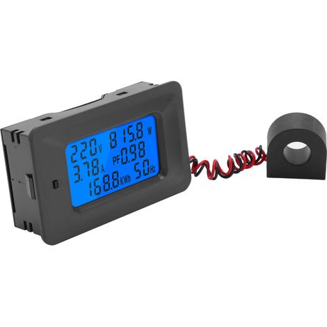 Moniteur électrique multifonctionnel, compteur numérique de courant, de tension et d'énergie 110-250 V (1/5)