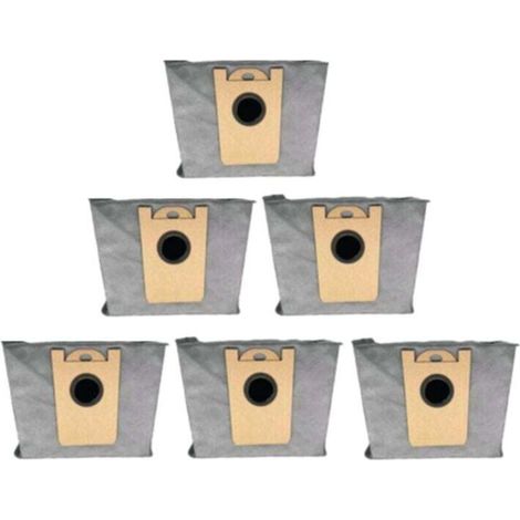 Lot de 6 Sacs à Poussière pour Aspirateur Robot Hybride Pièces de Rechange Déchets Ménagers (1/4)