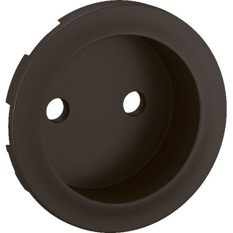 Legrand CN0110 Cornetta per presa a muro 2P Céliane - Nero (1/3)