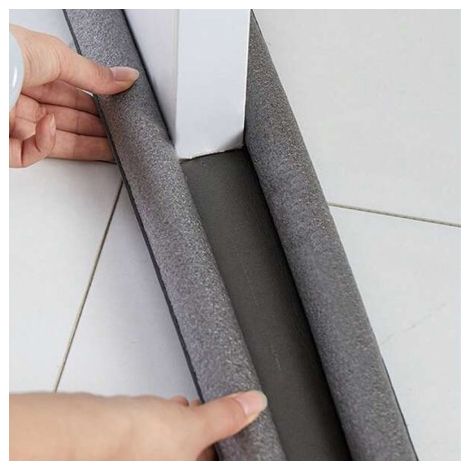 Bajo Puerta Doble Rollo Aislante 97cm Gris (1/5)