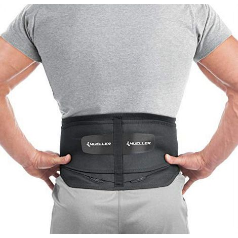Ceinture lombaire de médecine sportive, soulagement des douleurs lombaires et soutien pour hommes et femmes, noire, petite (22-30 pouces) (1/3)