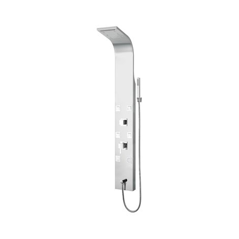 PARETE ATTREZZATA MULTIFUNZIONE MOD. CAYMAN- Acciaio inox lucidato- DH- pezzi 1 (1/4)