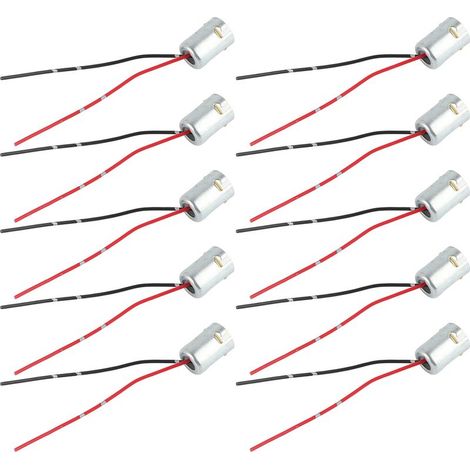 Douilles Ampoule 1156 LED pour Clignotants, Lot de 10, avec Câble 3.5in 12V, Matériau Antirouille et Résistant à la Chaleur. (1/5)
