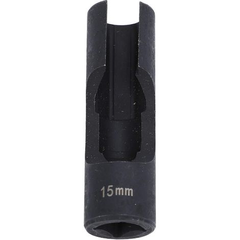 Douille pour conduite de carburant de 15 mm, entraînement 1/2 pouce, en acier au chrome-vanadium, pour conduites d'injecteurs, tuyaux coudés et capteurs EGT. (1/5)