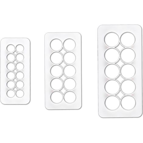 Emporte-pièce Géométrique - En Plastique Alimentaire - Pour Décoration de Gâteau, Biscuit, Pâte à Sucre, Chocolat - Lot de 12 (1/5)