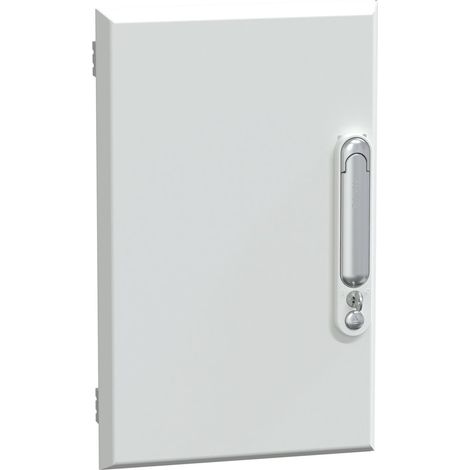 Puerta PrismaSeT G IP40 9 módulos, reversible, 480 mm de altura, acero tratado y mate
