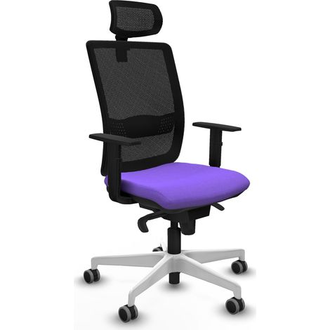 Chaise piqueras y crespo haches noir soutien lombaire appui tête (1/2)