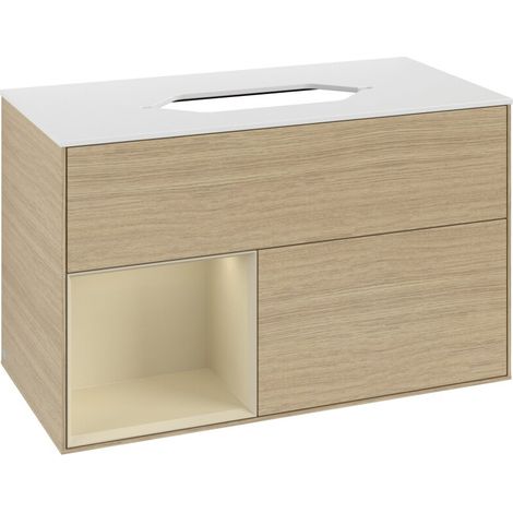Villeroy & Boch F651HJPC Meuble sous-lavabo Finion F65 (1/3)