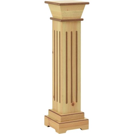 Portavasi quadrato legno chiaro 17 x 17 x 66 cm MDF marrone 020045031