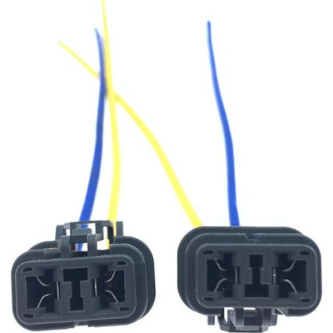 Compatible avec les modèles Honda Accord, Civic, Fit, City et Odyssey : connecteur de ventilateur électrique pour moteur de radiateur (prise et fiche) -- JB1123-2P