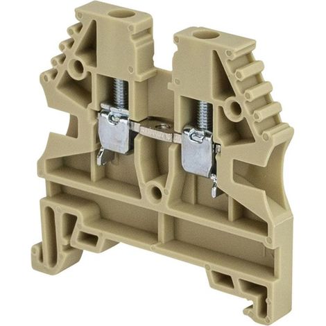 Borne de jonction à vis 2,5mm² - pas 5mm - beige - IMO (1/5)