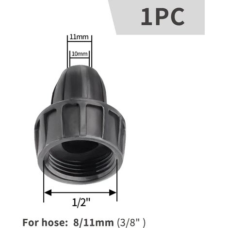 Kit de raccord rapide pour tuyau d'arrosage -4, filetage femelle, adaptateur pour robinet à 2 voies, vanne marche/arrêt, accessoires pour répartiteur d'eau (1/5)