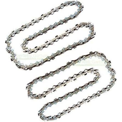 2 chaînes de tronçonneuse 30 cm 1,3 mm 3/8" 45 TG Compatible avec tronçonneuse Greenworks GD24CS30K4 24 V