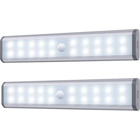 EASYCOMFORT Lumière de placard à détecteur de mouvement, éclairage sans fil pour rangement avec batterie rechargeable intégrée, veilleuse magnétique adhésive pour placard de cuisine (1/5)