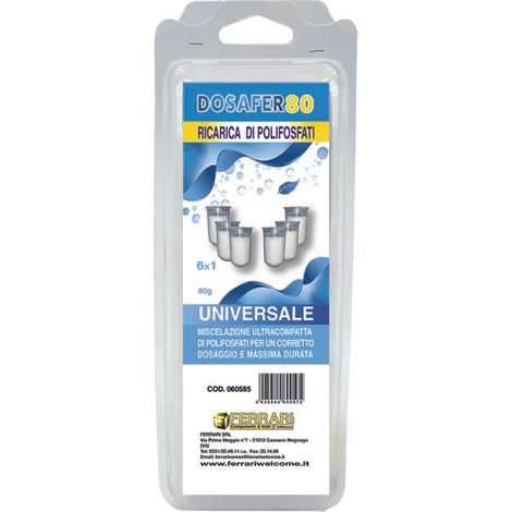 Ricarica polifosfato 80gr confezione da 6pz