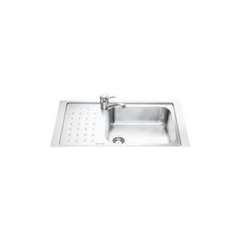 Smeg Lavello da incasso in acciaio inox AISI304 satinato 90cm Serie Stilla (1/2)
