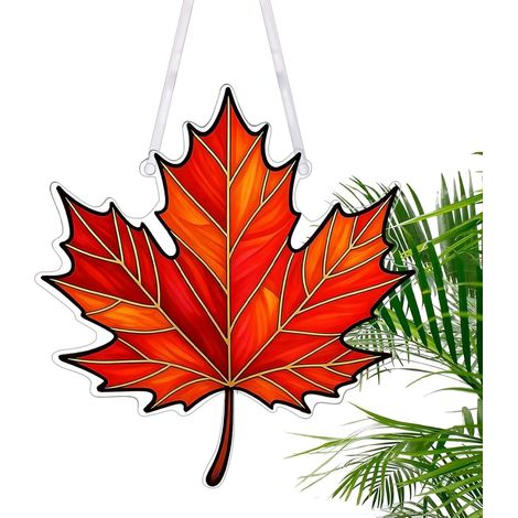 Ornament Acryl Ahorn Design helle reflektierende Oberfläche