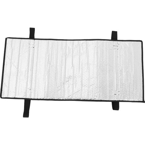 Klimaanlage Abdeckung Außengerät aus Aluminiumfolie mit Verstellbarem Zugband und Druckreduzierender Funktion Silberfarbener Sonnenschutz für Außenbereich 85x40cm (1/5)