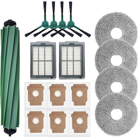 Filtre pour aspirateur brosse pour aspirateur Filtre de brosse pour aspirateur filtre de 17pcs IRobot Roomba Plus 405 Combo / 505 Combo Robot Aspirateur pièce détachée Main Side Brosses Cloths Filtres (1/5)