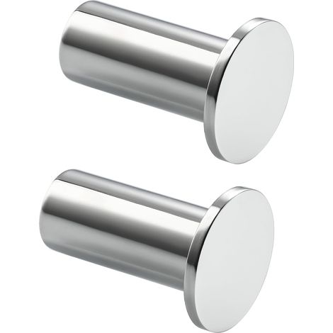 Robuste Crochet Mural Patere Murale Salle de Bain, 2 Pcs Chrome Poli (1/5)