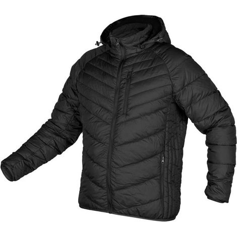 Chaqueta Mix&Match, acolchada, de plumón, ligera, negra, talla L